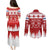 Finland Christmas Hannunvaakuna Tattoo Couples Matching Puletasi Dress and Long Sleeve Button Shirt Hyvaa Joulua - Red LT7 - Wonder Print Shop