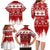 Finland Christmas Hannunvaakuna Tattoo Family Matching Long Sleeve Bodycon Dress and Hawaiian Shirt Hyvaa Joulua - Red LT7 - Wonder Print Shop