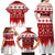 Finland Christmas Hannunvaakuna Tattoo Family Matching Off Shoulder Maxi Dress and Hawaiian Shirt Hyvaa Joulua - Red LT7 - Wonder Print Shop