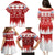 Finland Christmas Hannunvaakuna Tattoo Family Matching Puletasi Dress and Hawaiian Shirt Hyvaa Joulua - Red - Wonder Print Shop