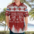 Finland Christmas Hannunvaakuna Tattoo Hawaiian Shirt Hyvaa Joulua - Red - Wonder Print Shop