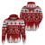 Finland Christmas Hannunvaakuna Tattoo Hoodie Hyvaa Joulua - Red - Wonder Print Shop