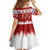 Finland Christmas Hannunvaakuna Tattoo Kid Short Sleeve Dress Hyvaa Joulua - Red - Wonder Print Shop