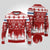 Finland Christmas Hannunvaakuna Tattoo Ugly Christmas Sweater Hyvaa Joulua - Red - Wonder Print Shop