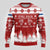 Finland Christmas Hannunvaakuna Tattoo Ugly Christmas Sweater Hyvaa Joulua - Red - Wonder Print Shop