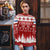 Finland Christmas Hannunvaakuna Tattoo Ugly Christmas Sweater Hyvaa Joulua - Red - Wonder Print Shop