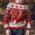 Finland Christmas Hannunvaakuna Tattoo Ugly Christmas Sweater Hyvaa Joulua - Red - Wonder Print Shop