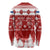 Finland Christmas Hannunvaakuna Tattoo Long Sleeve Shirt Hyvaa Joulua - Red - Wonder Print Shop