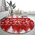 finland-christmas-hannunvaakuna-tattoo-round-carpet-hyvaa-joulua-red