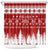 finland-christmas-hannunvaakuna-tattoo-shower-curtain-hyvaa-joulua-red