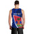 Personalised Haiti Independence Anniversary Men Tank Top Mix Hibiscus - Flag Color - Wonder Print Shop