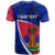 Personalised Haiti Independence Anniversary T Shirt Mix Hibiscus - Flag Color - Wonder Print Shop