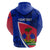 Personalised Haiti Independence Anniversary Zip Hoodie Mix Hibiscus - Flag Color - Wonder Print Shop