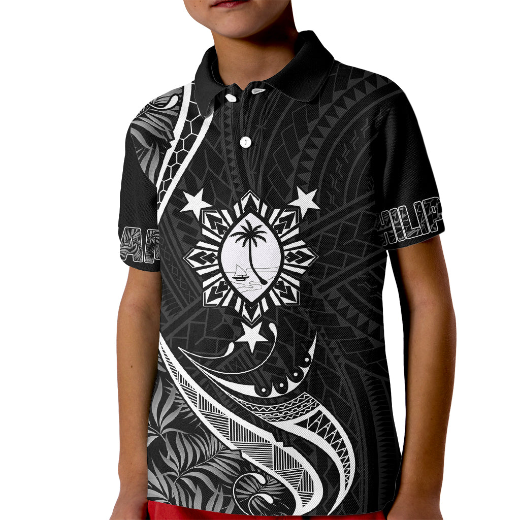 Personalised Philippines Mix Guam Kid Polo Shirt Tropical Style - Wonder Print Shop