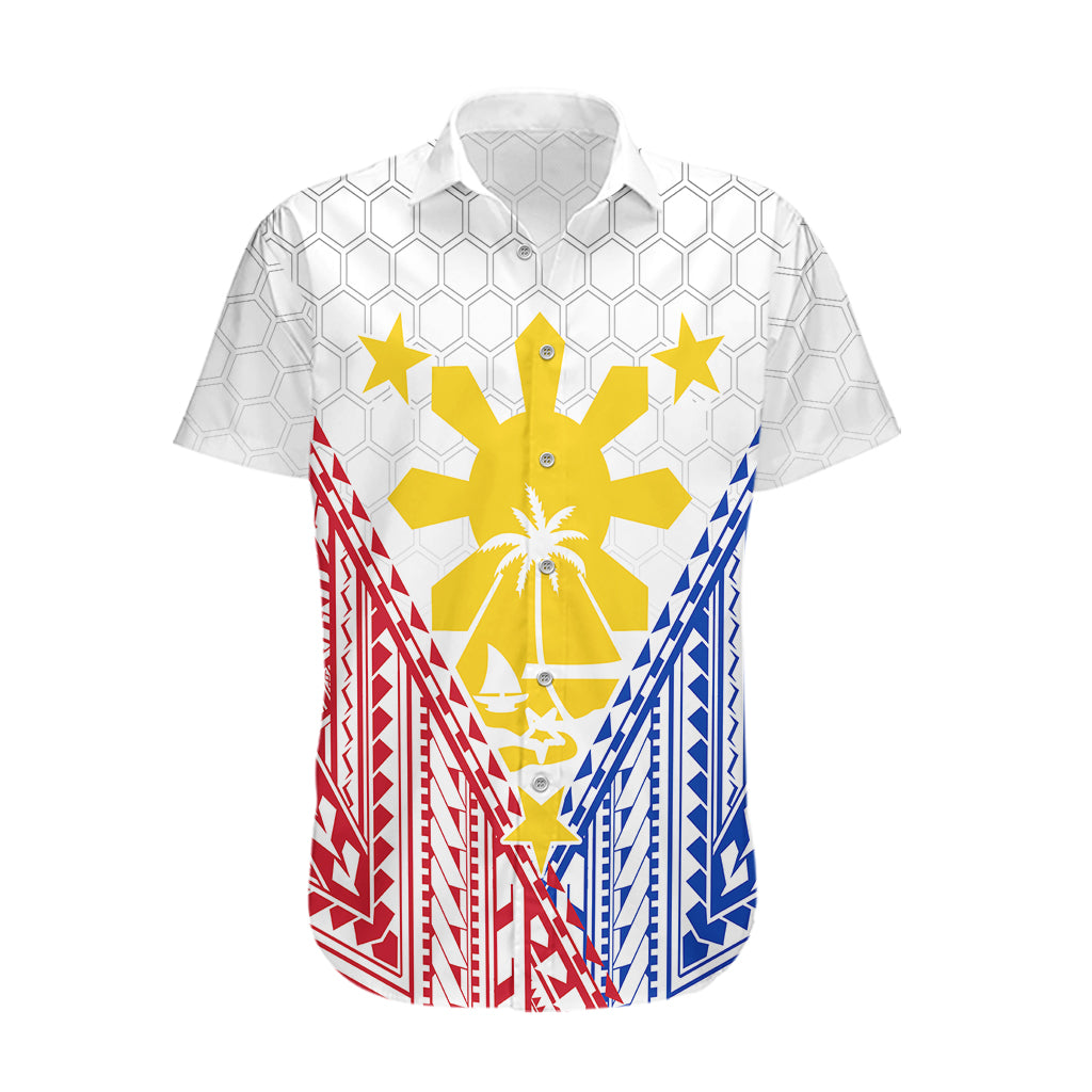 Personalised Philippines Mix Guam Hawaiian Shirt Filipino Flag Style - Wonder Print Shop