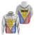 Personalised Philippines Mix Guam Hoodie Filipino Flag Style - Wonder Print Shop