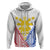 Personalised Philippines Mix Guam Hoodie Filipino Flag Style - Wonder Print Shop