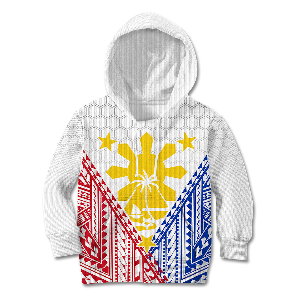 Personalised Philippines Mix Guam Kid Hoodie Filipino Flag Style - Wonder Print Shop