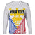 Personalised Philippines Mix Guam Long Sleeve Shirt Filipino Flag Style - Wonder Print Shop