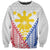 Personalised Philippines Mix Guam Sweatshirt Filipino Flag Style - Wonder Print Shop