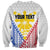 Personalised Philippines Mix Guam Sweatshirt Filipino Flag Style - Wonder Print Shop