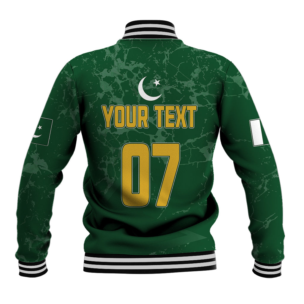 Personalised Pakistan Women Cricket Baseball Jacket Marble Patterns LT7 - Wonder Print Shop