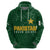 Personalised Pakistan Women Cricket Hoodie Marble Patterns - Wonder Print Shop