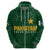 Personalised Pakistan Women Cricket Hoodie Marble Patterns - Wonder Print Shop