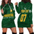 Personalised Pakistan Women Cricket Hoodie Dress Marble Patterns - Wonder Print Shop