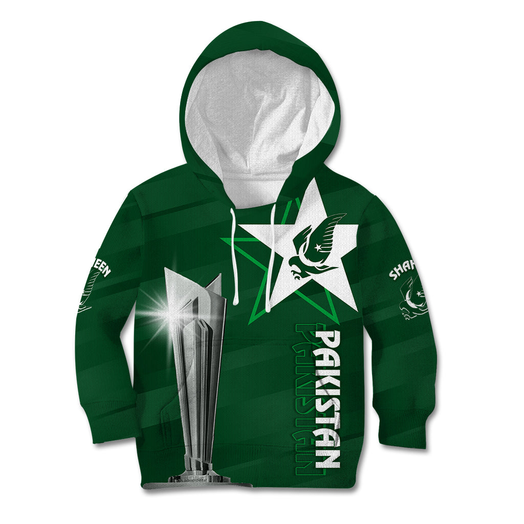 Personalised Pakistan Women Cricket Kid Hoodie World Cup T20 Eagle Symbol - Wonder Print Shop