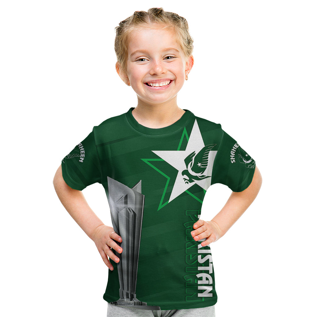 Personalised Pakistan Women Cricket Kid T Shirt World Cup T20 Eagle Symbol - Wonder Print Shop