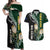 Custom South Africa Mix New Zealand Rugby 2023 Couples Matching Off Shoulder Maxi Dress and Hawaiian Shirt World Cup Greatest Rivalry LT7 - Wonder Print Shop