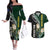 Custom South Africa Mix New Zealand Rugby 2023 Couples Matching Off The Shoulder Long Sleeve Dress and Hawaiian Shirt World Cup Greatest Rivalry LT7 - Wonder Print Shop