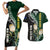 Custom South Africa Mix New Zealand Rugby 2023 Couples Matching Short Sleeve Bodycon Dress and Hawaiian Shirt World Cup Greatest Rivalry LT7 - Wonder Print Shop