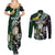 Custom South Africa Mix New Zealand Rugby 2023 Couples Matching Summer Maxi Dress and Long Sleeve Button Shirt World Cup Greatest Rivalry LT7 - Wonder Print Shop