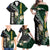 Custom South Africa Mix New Zealand Rugby 2023 Family Matching Off Shoulder Maxi Dress and Hawaiian Shirt World Cup Greatest Rivalry LT7 - Wonder Print Shop