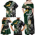 Custom South Africa Mix New Zealand Rugby 2023 Family Matching Off Shoulder Maxi Dress and Hawaiian Shirt World Cup Greatest Rivalry LT7 - Wonder Print Shop