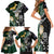 Custom South Africa Mix New Zealand Rugby 2023 Family Matching Short Sleeve Bodycon Dress and Hawaiian Shirt World Cup Greatest Rivalry - Wonder Print Shop