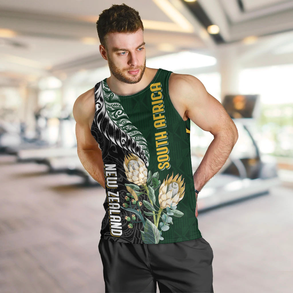 Custom South Africa Mix New Zealand Rugby 2023 Men Tank Top World Cup Greatest Rivalry - Wonder Print Shop