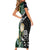 Custom South Africa Mix New Zealand Rugby 2023 Short Sleeve Bodycon Dress World Cup Greatest Rivalry - Wonder Print Shop