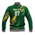 Custom Senegal Football Baseball Jacket Nations Cup 2024 Tranga Lions LT7 - Wonder Print Shop