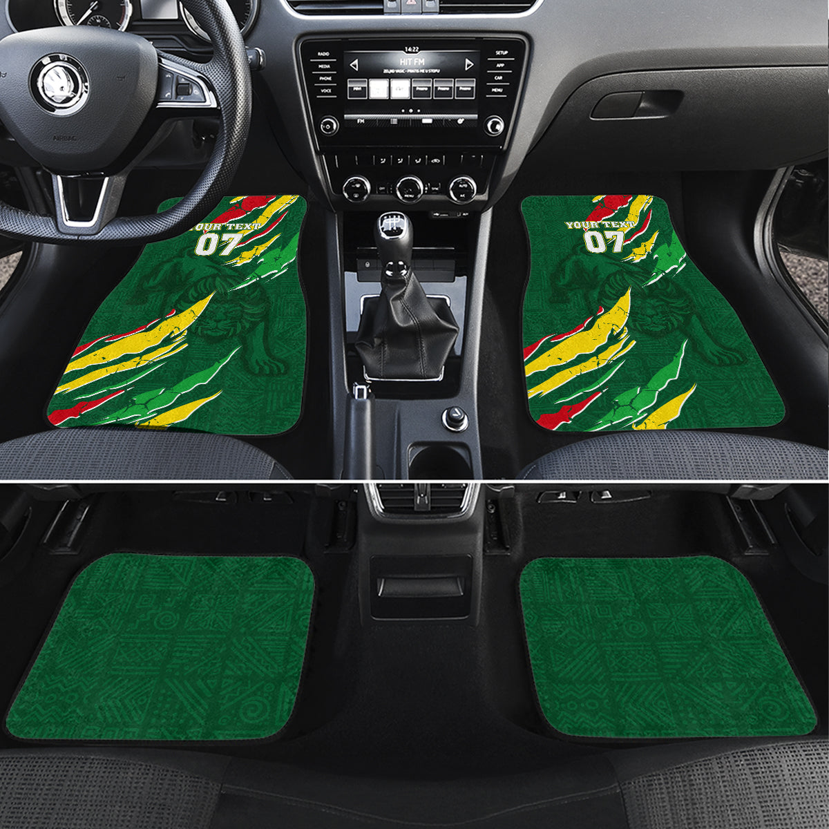 Custom Senegal Football Car Mats Nations Cup 2024 Tranga Lions LT7 - Wonder Print Shop