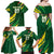 Custom Senegal Football Family Matching Off Shoulder Maxi Dress and Hawaiian Shirt Nations Cup 2024 Tranga Lions LT7 - Wonder Print Shop