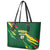 Custom Senegal Football Leather Tote Bag Nations Cup 2024 Tranga Lions - Wonder Print Shop