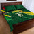 Custom Senegal Football Quilt Bed Set Nations Cup 2024 Tranga Lions - Wonder Print Shop