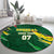 Custom Senegal Football Round Carpet Nations Cup 2024 Téranga Lions