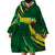 Custom Senegal Football Wearable Blanket Hoodie Nations Cup 2024 Tranga Lions - Wonder Print Shop