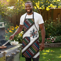 Habesha Kemis Inspired Tilet Pattern Apron White