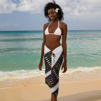 Habesha Kemis Inspired Tilet Pattern Sarong White