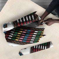 Habesha Kemis Inspired Tilet Pattern Umbrella White